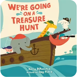 read along book, were going on a treasure hunt